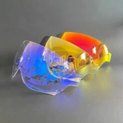 FUIENKO JO – Visière De Casque De Moto, Demi-casque, Rétro, Pour SHOEI JO/EX-ZERO, CJ-3,Clear REVO Orange -Protection auditive et tête Soldes 2022 66413547 5