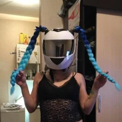 FUIENKO Tresses De Casque De Moto Pour Femmes, Perruque Tressée Pour Casques De Moto, Queue De Cheval Double Torsadée Avec Nœud à Ventouse, 17 Couleurs, Nouvelle Collection 2022,Specify The Color,L 10 FUIENKO Tresses De Casque De Moto Pour Femmes, Perruque Tressée Pour Casques De Moto, Queue De Cheval Double Torsadée Avec Nœud à Ventouse, 17 Couleurs, Nouvelle Collection 2022,Specify The Color,L -Protection auditive et tête Soldes 2022 66413569 4