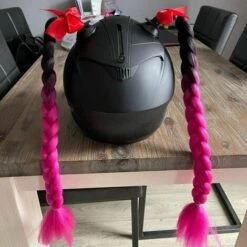 FUIENKO Tresses De Casque De Moto Pour Femmes, Perruque Tressée Pour Casques De Moto, Queue De Cheval Double Torsadée Avec Nœud à Ventouse, 17 Couleurs, Nouvelle Collection 2022,Specify The Color,L 11 FUIENKO Tresses De Casque De Moto Pour Femmes, Perruque Tressée Pour Casques De Moto, Queue De Cheval Double Torsadée Avec Nœud à Ventouse, 17 Couleurs, Nouvelle Collection 2022,Specify The Color,L -Protection auditive et tête Soldes 2022 66413569 5