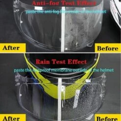 FUIENKO Film Transparent Optionnel Pour Casque De Moto, Écran Antibuée Et Anti-Pluie, Pour Modèle K3 K4 AX8 LS2 HJC MT,Anti-fog Film -Protection auditive et tête Soldes 2022 66413774 3