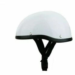 FUIENKO Casque De Moto Vintage Demi-visage Pour Harley, Pour Vtt, Vélo Cruiser, Scooter, Noir Mat, Accessoires,White,CHINA -Protection auditive et tête Soldes 2022 66413924 5