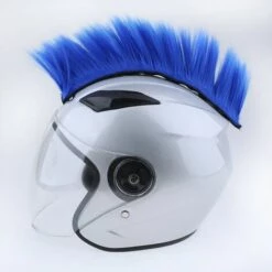 FUIENKO Casque De Snowboard Mohawk Punk Bricolage | Cheveux De Ski En Moto, Uniques Et Plein De Perruque Mohawk Amusante Sur Casque,Red -Protection auditive et tête Soldes 2022 66413998 5