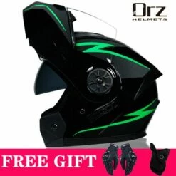 FUIENKO Casques De Moto De Haute Qualité, Casque Rabattable, Casque ABS Complet, De Course, Certifié Par Le DOT,23a,XL -Protection auditive et tête Soldes 2022 66414279 4