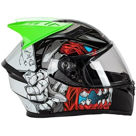 FUIENKO Autocollant De Décoration En Corne Pour Casque De Moto, 2 Pièces, Accessoires De Décoration Amusants Pour Casque D7YA,green 5 FUIENKO Autocollant De Décoration En Corne Pour Casque De Moto, 2 Pièces, Accessoires De Décoration Amusants Pour Casque D7YA,green – Image 3