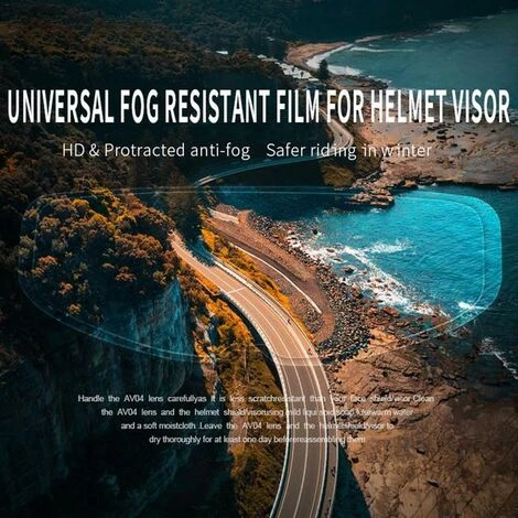FUIENKO Film Patch Anti-buée Pour Moto, Lentille Transparente, Accessoires Pour Casque,White,CHINA 3 FUIENKO Film Patch Anti-buée Pour Moto, Lentille Transparente, Accessoires Pour Casque,White,CHINA