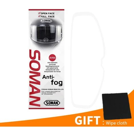 FUIENKO Film Patch Anti-buée Pour Moto, Lentille Transparente, Accessoires Pour Casque,White,CHINA 6 FUIENKO Film Patch Anti-buée Pour Moto, Lentille Transparente, Accessoires Pour Casque,White,CHINA – Image 4