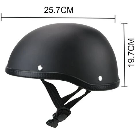 FUIENKO Casque De Moto Rétro Unisexe, Vintage, Vtt, Cyclisme Ultraléger, Demi-visage, Sécurité,Matte Black,CHINA 6 FUIENKO Casque De Moto Rétro Unisexe, Vintage, Vtt, Cyclisme Ultraléger, Demi-visage, Sécurité,Matte Black,CHINA – Image 4