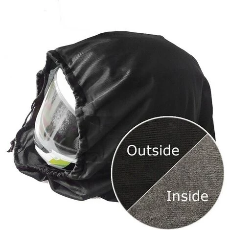 FUIENKO Sac De Protection Pour Casque De Moto, Pochette Noire En Peluche, Cordon De Serrage, Cordon D'eau, Couvercle, 47x42cm,Black 3 FUIENKO Sac De Protection Pour Casque De Moto, Pochette Noire En Peluche, Cordon De Serrage, Cordon D'eau, Couvercle, 47x42cm,Black
