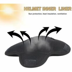 FUIENKO Coussin De Casque De Moto à Séchage Rapide, Respirant, Anti-transpiration, Doublure D'isolation, Noir,L,CHINA -Protection auditive et tête Soldes 2022 66414637 4
