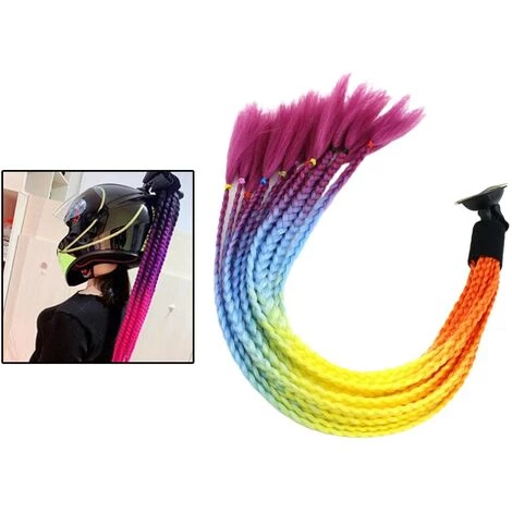 FUIENKO Décoration De Casque De Moto, 55cm, Tresses Sales, Queue De Cheval,Black Rose Red,CHINA 5 FUIENKO Décoration De Casque De Moto, 55cm, Tresses Sales, Queue De Cheval,Black Rose Red,CHINA – Image 3