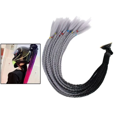 FUIENKO Décoration De Casque De Moto, 55cm, Tresses Sales, Queue De Cheval,Black Rose Red,CHINA 6 FUIENKO Décoration De Casque De Moto, 55cm, Tresses Sales, Queue De Cheval,Black Rose Red,CHINA – Image 4