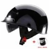 FUIENKO Casque De Moto Demi-casque De Motard Allemand Vintage, Visage Ouvert, Rétro, Chopper, Biker, Pilote, Taille M-XXL,LV112-2,M -Protection auditive et tête Soldes 2022 66414737 1