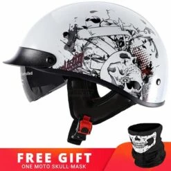 FUIENKO Casque De Moto Demi-casque De Motard Allemand Vintage, Visage Ouvert, Rétro, Chopper, Biker, Pilote, Taille M-XXL,LV112-2,M 9 FUIENKO Casque De Moto Demi-casque De Motard Allemand Vintage, Visage Ouvert, Rétro, Chopper, Biker, Pilote, Taille M-XXL,LV112-2,M -Protection auditive et tête Soldes 2022 66414737 3