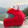 FUIENKO Housse De Casque De Moto, étui à Oreilles Drôles, étui De Protection Pour L'extérieur, Casques Personnalisés, Accessoires De Moto,Rouge,CHINA