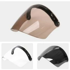 FUIENKO Visière De Casque De Moto, Visière à 3 Boutons, Design Ouvert, Cadeau Pour Les Passionnés De Moto,6 -Protection auditive et tête Soldes 2022 66414866 3