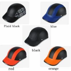 FUIENKO Casque De Moto Pour Femmes Et Hommes, Demi-casque Ouvert Au Visage, équipement De Vélo, Scooter, Casquette De Baseball, Style Chapeau De Sécurité UV,Black,CHINA -Protection auditive et tête Soldes 2022 66414880 3