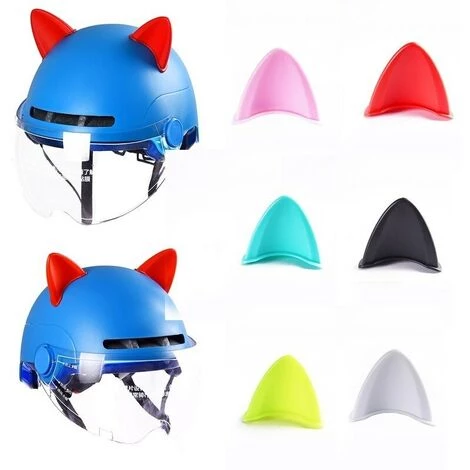 FUIENKO Casque De Moto En Peluche Oreilles De Chat, 2 Pièces/paire, Autocollant De Style, Décoration Cosplay, Accessoires De Casque,D 4 FUIENKO Casque De Moto En Peluche Oreilles De Chat, 2 Pièces/paire, Autocollant De Style, Décoration Cosplay, Accessoires De Casque,D – Image 2