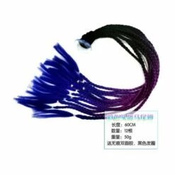 FUIENKO Tresses De Casque De Moto Pour Femme, Perruque Queue De Cheval, Plusieurs Couleurs, Tresses Sales, Nouvelle Collection,Rose