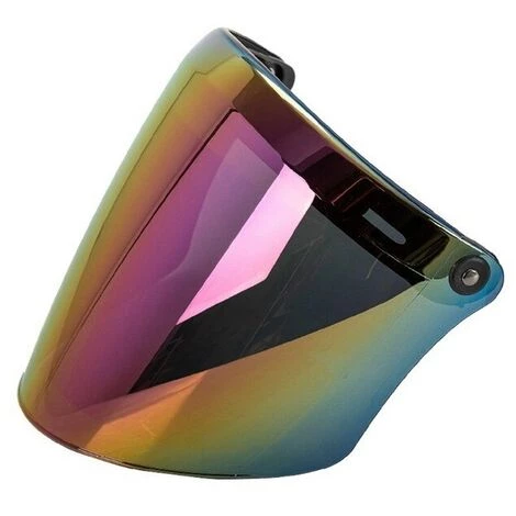 FUIENKO Visière De Casque De Moto, Visière à 3 Boutons, Design Ouvert, Cadeau Pour Les Passionnés De Moto,colorful 3 FUIENKO Visière De Casque De Moto, Visière à 3 Boutons, Design Ouvert, Cadeau Pour Les Passionnés De Moto,colorful