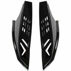 FUIENKO Autocollant De Décoration En Corne Pour Casque De Moto, Accessoires De Décoration R2LC, 2 Pièces,Black