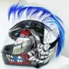 FUIENKO Décorations Pour Casque De Moto, Pour Voiture, Style Punk, Coloré, Cosplay, Cosplay,As Shown