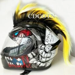 FUIENKO Décorations Pour Casque De Moto, Pour Voiture, Style Punk, Coloré, Cosplay, Cosplay,As Shown 9 FUIENKO Décorations Pour Casque De Moto, Pour Voiture, Style Punk, Coloré, Cosplay, Cosplay,As Shown -Protection auditive et tête Soldes 2022 66415247 3
