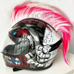 FUIENKO Décorations Pour Casque De Moto, Pour Voiture, Style Punk, Coloré, Cosplay, Cosplay,As Shown 10 FUIENKO Décorations Pour Casque De Moto, Pour Voiture, Style Punk, Coloré, Cosplay, Cosplay,As Shown -Protection auditive et tête Soldes 2022 66415247 4