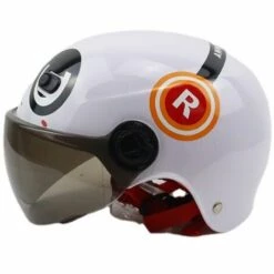 FUIENKO Casque De Moto Pour Enfants, à La Mode, Pour Garçon Et Fille, équitation, Joli, Pare-soleil, Protection Solaire,BL -Protection auditive et tête Soldes 2022 66415878 3