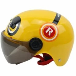 FUIENKO Casque De Moto Pour Enfants, à La Mode, Pour Garçon Et Fille, équitation, Joli, Pare-soleil, Protection Solaire,BL -Protection auditive et tête Soldes 2022 66415878 4