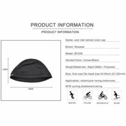 Fuienko – Casquette Intérieure Pour Casque De MOTO, Maille Respirante, Mince, Pour Motocross, Ski De Course, Sous Le Casque, Doublure,BC328-G 11 Fuienko – Casquette Intérieure Pour Casque De MOTO, Maille Respirante, Mince, Pour Motocross, Ski De Course, Sous Le Casque, Doublure,BC328-G -Protection auditive et tête Soldes 2022 66417470 5