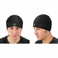 FUIENKO Casquette Polaire Thermique Pour Moto, Chapeau De Course, Couvre-chef De Ski D'équitation, Sous Le Casque,Black -Protection auditive et tête Soldes 2022 66417874 4