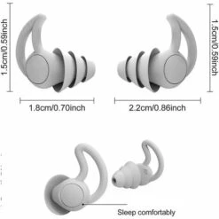 BENOBBY KIDS Bouchons D'oreille De Sommeil Antibruit étanches En Silicone 33db Antibruit Bloquant Le Son Bouchons D'oreille De Sommeil Doux Bouchons D'oreille Réutilisables Pour Dormir, Ronfler (2 -Protection auditive et tête Soldes 2022 66718035 3