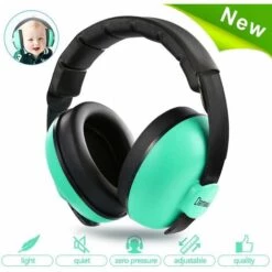 THSINDE Casque Antibruit Pour Bébé Avec Protection Auditive Pour Bébé Vert Menthe