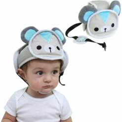 HABIENTôT Bébé Tête Réglable Garde De Sécurité Casque De Protection Infantile Tête Respirante Protège-Front Pour Enfants En Bas âge Apprendre à Marcher, Ours—Oi-FRIS