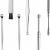 WAHAISON 6PCS Cérumen Curette Cure-Oreilles Nettoyeur Médical Cure Oreilles INOX Pour Oreille En Acier INOX Cire D'oreille Remover Ear Picks Cire D'oreille Curette 1 WAHAISON 6PCS Cérumen Curette Cure-Oreilles Nettoyeur Médical Cure Oreilles INOX Pour Oreille En Acier INOX Cire D'oreille Remover Ear Picks Cire D'oreille Curette -Protection auditive et tête Soldes 2022 66978166 1