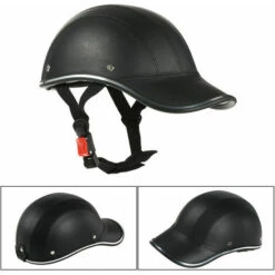 KAEJYIUT Casque De Moto Style Casquette De Baseball Avec Pare-Soleil, Noir -Protection auditive et tête Soldes 2022 66996203 2