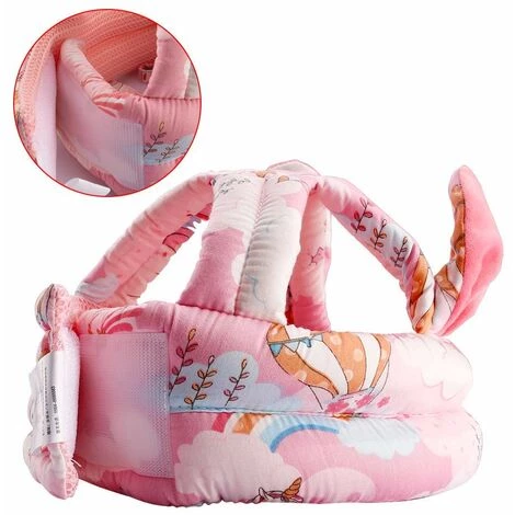 PERLE RARE Casque De Marche Pour Tout-petits, Pare-chocs Pour Bébé, Coussin De Tête Respirant, Bonnet De Sécurité Anti-chute Pour Enfants Pour Marcher Et Jouer - Rose Clair 5 PERLE RARE Casque De Marche Pour Tout-petits, Pare-chocs Pour Bébé, Coussin De Tête Respirant, Bonnet De Sécurité Anti-chute Pour Enfants Pour Marcher Et Jouer - Rose Clair – Image 3
