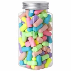 ILOVEMILAN Bouchons D'oreille - Ensemble De 60 Paires De Bouchons D'oreille, Bouchons D'oreille Antibruit, Bouchons D'oreille En Mousse Pour Le Sommeil, Protection Auditive Confortable, Sommeil, Travail, Voyage - Hybride