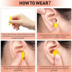 ILOVEMILAN Bouchons D'oreille - Ensemble De 60 Paires De Bouchons D'oreille, Bouchons D'oreille Antibruit, Bouchons D'oreille En Mousse Pour Le Sommeil, Protection Auditive Confortable, Sommeil, Travail, Voyage - Hybride -Protection auditive et tête Soldes 2022 67255640 4