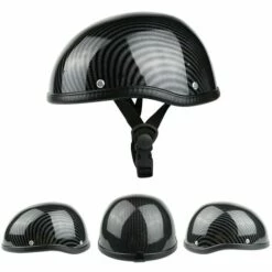 LIFCAUSAL Demi-casque De Moto De Style Rétro ABS + Capuchon En Plastique De Coton Pour Motard Biker Ridder Stries De Carbone (taille Unique) Universel Lavable 11 LIFCAUSAL Demi-casque De Moto De Style Rétro ABS + Capuchon En Plastique De Coton Pour Motard Biker Ridder Stries De Carbone (taille Unique) Universel Lavable -Protection auditive et tête Soldes 2022 67359593 5