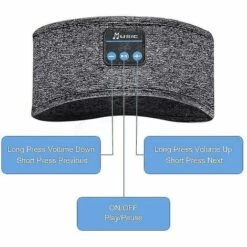 DONTODENT Casque Bluetooth 5.0 Bandeau Sport Bandeaux Sommeil Entraînement -Protection auditive et tête Soldes 2022 67436043 3