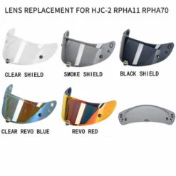 TANCYCO Remplacement De Lentille De Casque De Pare-vent De Visière De Casque De Moto Pour Le Casque HJC-2 RPHA11 RPHA70 -Protection auditive et tête Soldes 2022 67469415 4