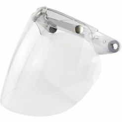 ASUPERMALL Visière De Casque à Visage Ouvert Pour Casque De Moto, Visière à Bulles à 3 Boutons-pression, Transparent