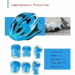 LLOVE Casque De Vélo Pour Enfants Équipement De Protection Set âge 3-13 Ans Knee Pads Coudières Poignet Cyclisme Roller Garçons Filles Et Casques De Planche à Roulettes Réglable Pour Scooter.3.M -Protection auditive et tête Soldes 2022 67631179 5