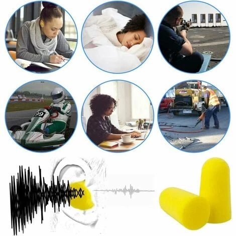 LECHUANG Bouchons D'Oreilles En Mousse (20 Paires), Bouchons D'Oreille Anti-Bruit Pour Dormir, étudier, Travailler, Voyager, Projets, Construction 6 LECHUANG Bouchons D'Oreilles En Mousse (20 Paires), Bouchons D'Oreille Anti-Bruit Pour Dormir, étudier, Travailler, Voyager, Projets, Construction – Image 4