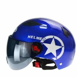 Cisea Casque De Vélo Adulte Pour Hommes Et Femmes,Casque Harley Avec Lumière Arrière USB Rechargeable Et Lunettes Magnétiques Pour Hommes Et Femmes -Protection auditive et tête Soldes 2022 67671687 4