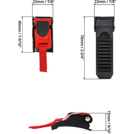 OSQI 3 Pcs Boucle De Casque De Moto, Boucles Attache Rapide Avec Sangle Pour Casque Moto/Vélo 4 OSQI 3 Pcs Boucle De Casque De Moto, Boucles Attache Rapide Avec Sangle Pour Casque Moto/Vélo – Image 2