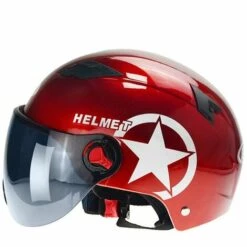 YIDOMDE Casque De VšŠlo Adulte Pour Hommes Et Femmes,Casque Harley Avec Lumiššre Arriššre USB Rechargeable Et Lunettes MagnšŠtiques Pour Hommes Et Femmes -Protection auditive et tête Soldes 2022 68068849 5