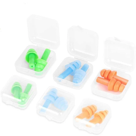 OYLDA 6Packs De Bouchons D'oreilles En Silicone Réutilisables, Bouchons D'oreilles Hypoallergéniques étanches Pour La Réduction Du Bruit 3 OYLDA 6Packs De Bouchons D'oreilles En Silicone Réutilisables, Bouchons D'oreilles Hypoallergéniques étanches Pour La Réduction Du Bruit