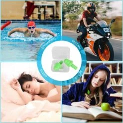 OYLDA 6Packs De Bouchons D'oreilles En Silicone Réutilisables, Bouchons D'oreilles Hypoallergéniques étanches Pour La Réduction Du Bruit 8 OYLDA 6Packs De Bouchons D'oreilles En Silicone Réutilisables, Bouchons D'oreilles Hypoallergéniques étanches Pour La Réduction Du Bruit -Protection auditive et tête Soldes 2022 68136371 3